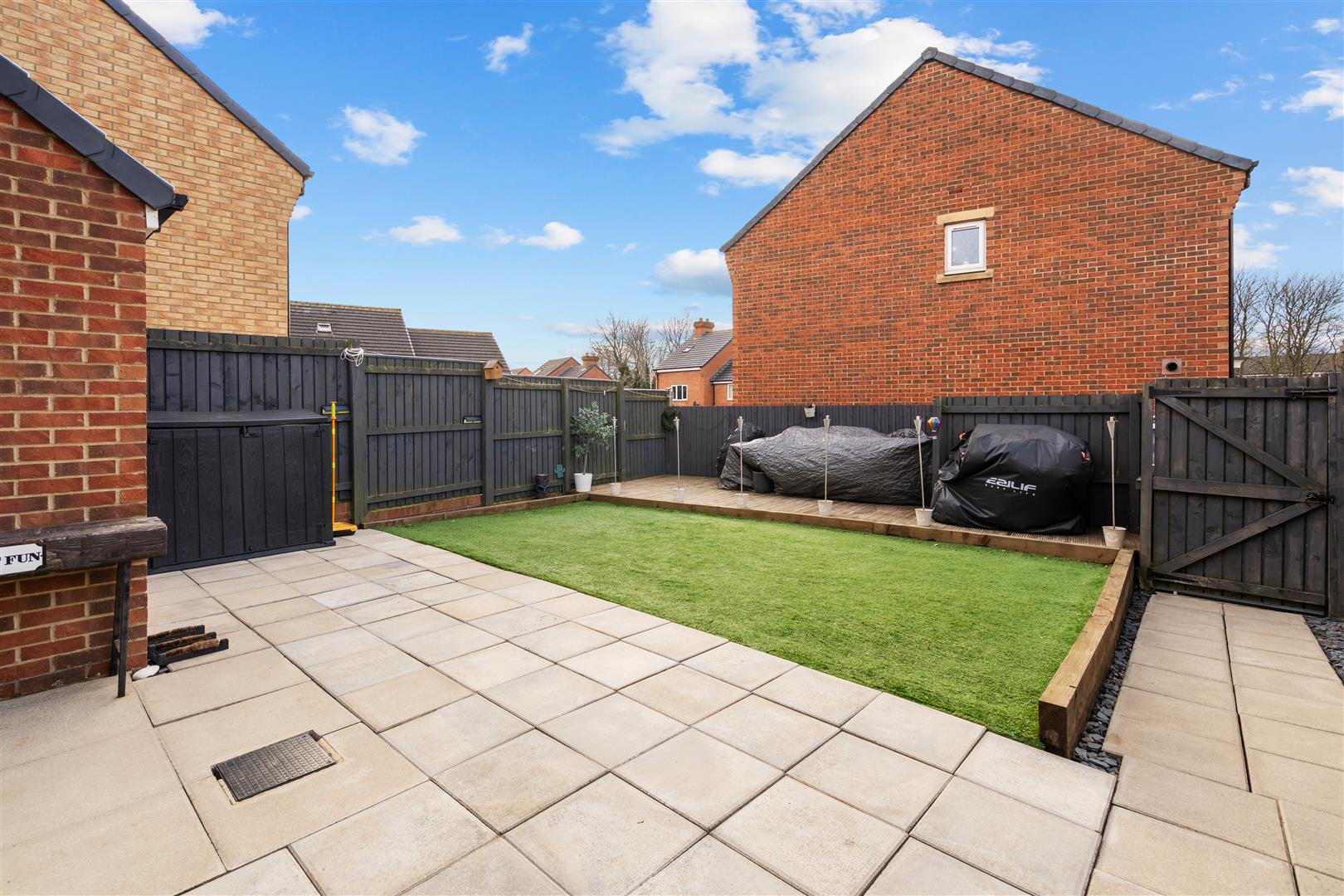 West Facing Rear Garden
